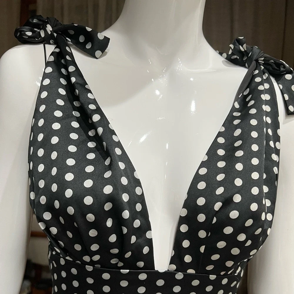 Brand New About Us Mini Polka Dot Dress . Size XS - Picture 5 of 6